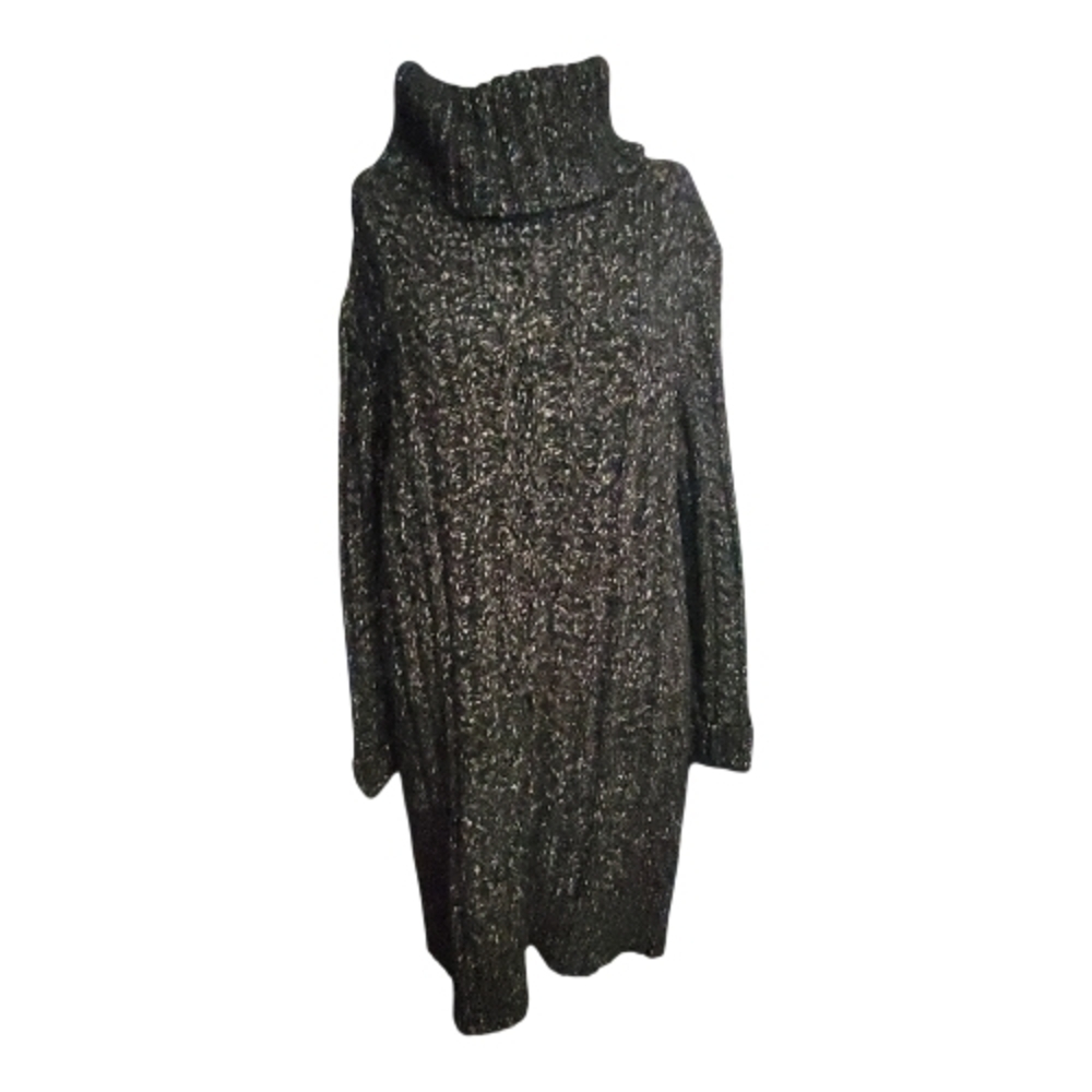 Banana Republic Heritage, Black Turtle Neck Sweater Dress, Size Medium